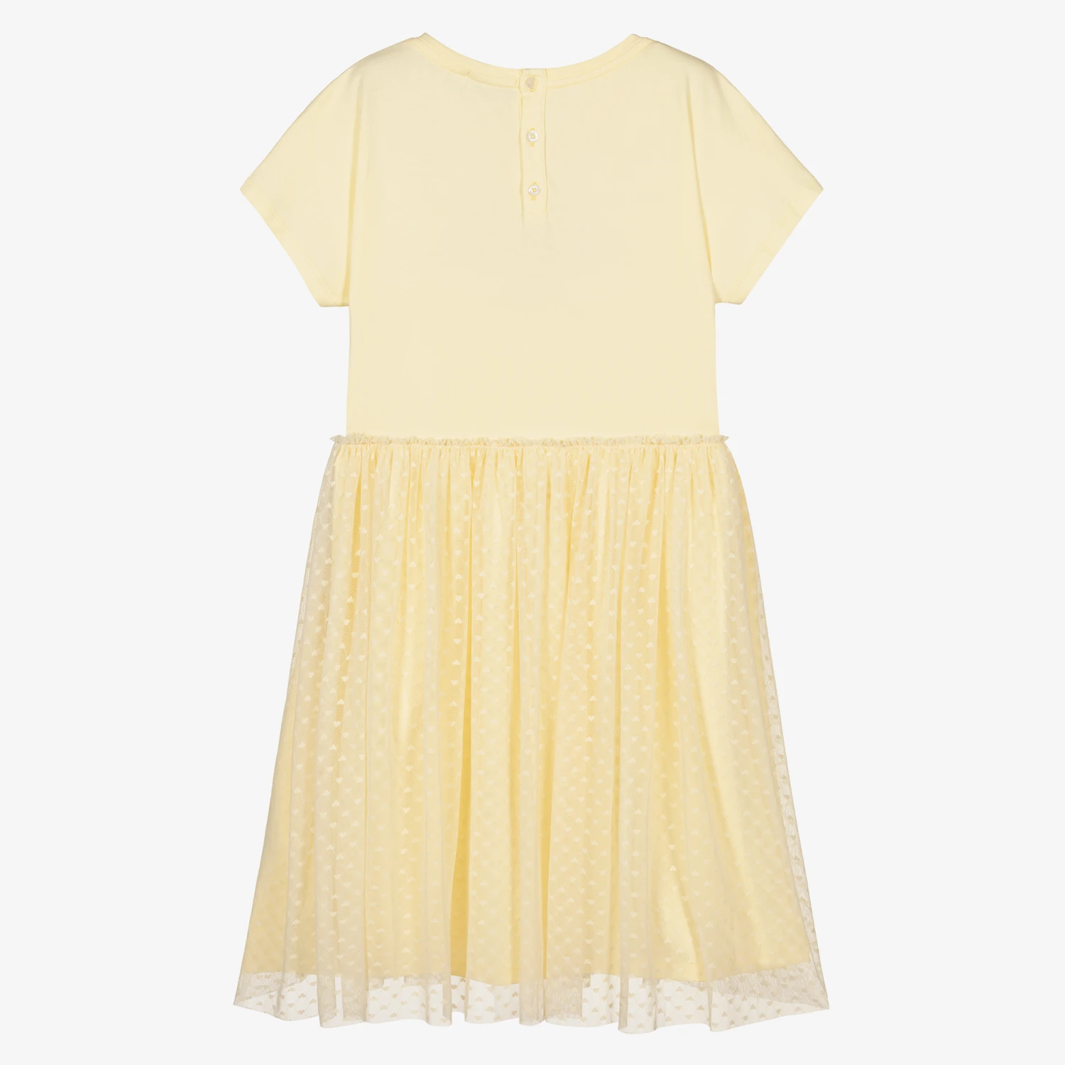 AIGNER Teen Girls Yellow Tulle Dress 2 AIGNER Teen Girls Yellow Tulle Dress - Image 2
