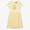 AIGNER Teen Girls Yellow Tulle Dress