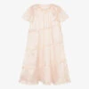 AMIKI Children Teen Girls Pink Silk Nightdress