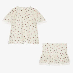 Front Page -Molo Store amiki children teen girls white strawberry print short pyjamas 494592 92280e9a09982d7534a0ddc56b395546ff320c4f