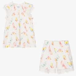AMIKI Children Teen White Butterfly Pyjamas