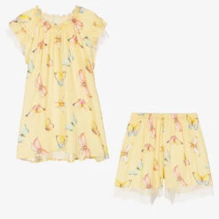 AMIKI Children Teen Yellow Butterfly Pyjamas