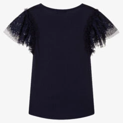 Angel's Face Teen Girls Navy Blue Lace Sleeve Top -Molo Store angel s face teen girls navy blue lace sleeve top 483586 d5fbd25c380e886dd7bef085e7054b0344f2df14