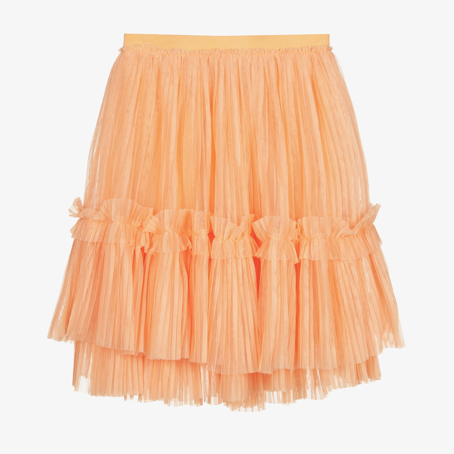 Angel's Face Teen Girls Orange Tulle Skirt 2 Angel's Face Teen Girls Orange Tulle Skirt - Image 2