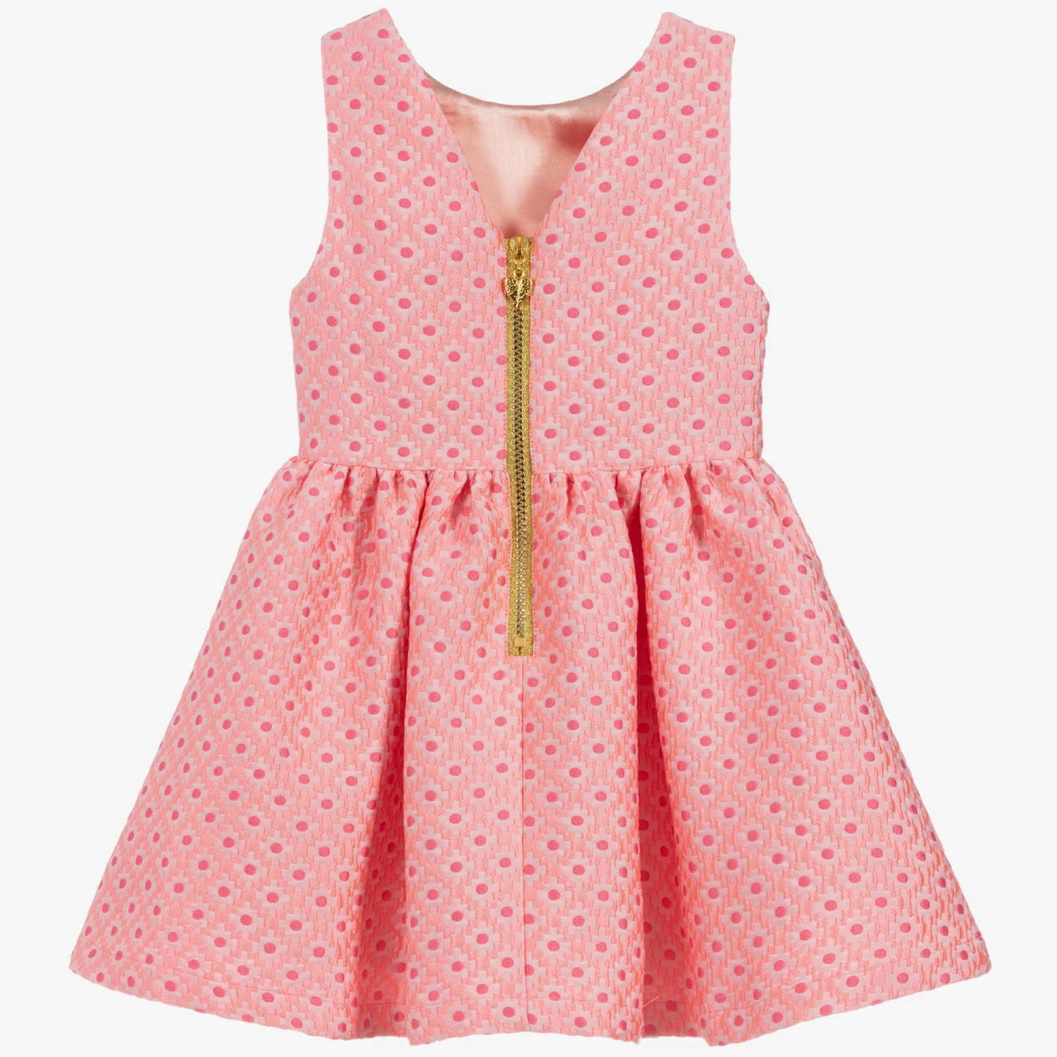 Angel's Face Teen Girls Pink Brocade Dress 2 Angel's Face Teen Girls Pink Brocade Dress - Image 2