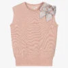 Angel's Face Teen Girls Pink Knitted Sweater Vest