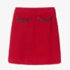 Angel's Face Teen Girls Red Knitted Skirt