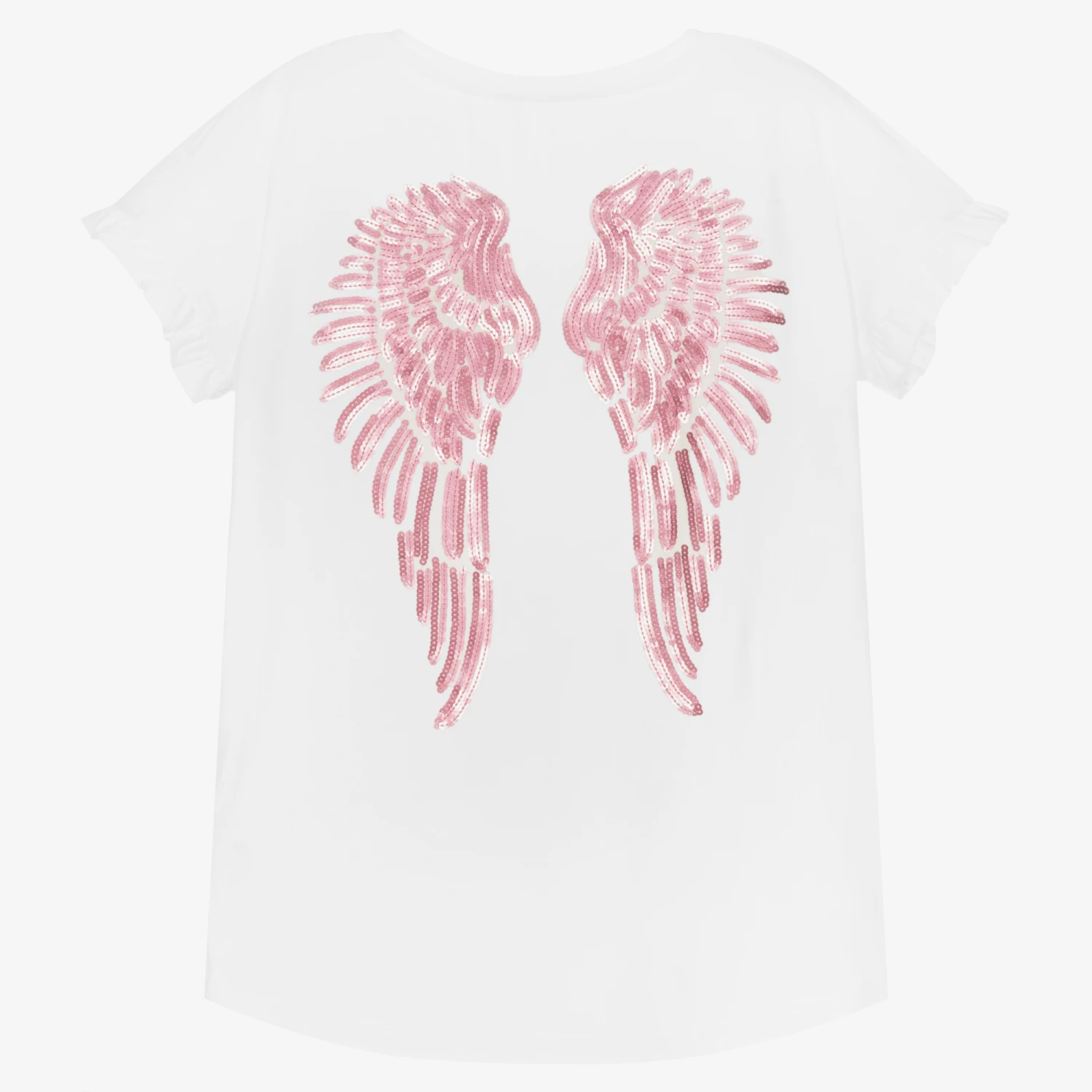 Angel's Face Teen White Wings T-Shirt 2 Angel's Face Teen White Wings T-Shirt - Image 2
