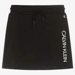 Calvin Klein Jeans Teen Girls Black Logo Skirt