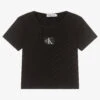 Calvin Klein Jeans Teen Girls Black Logo T-Shirt