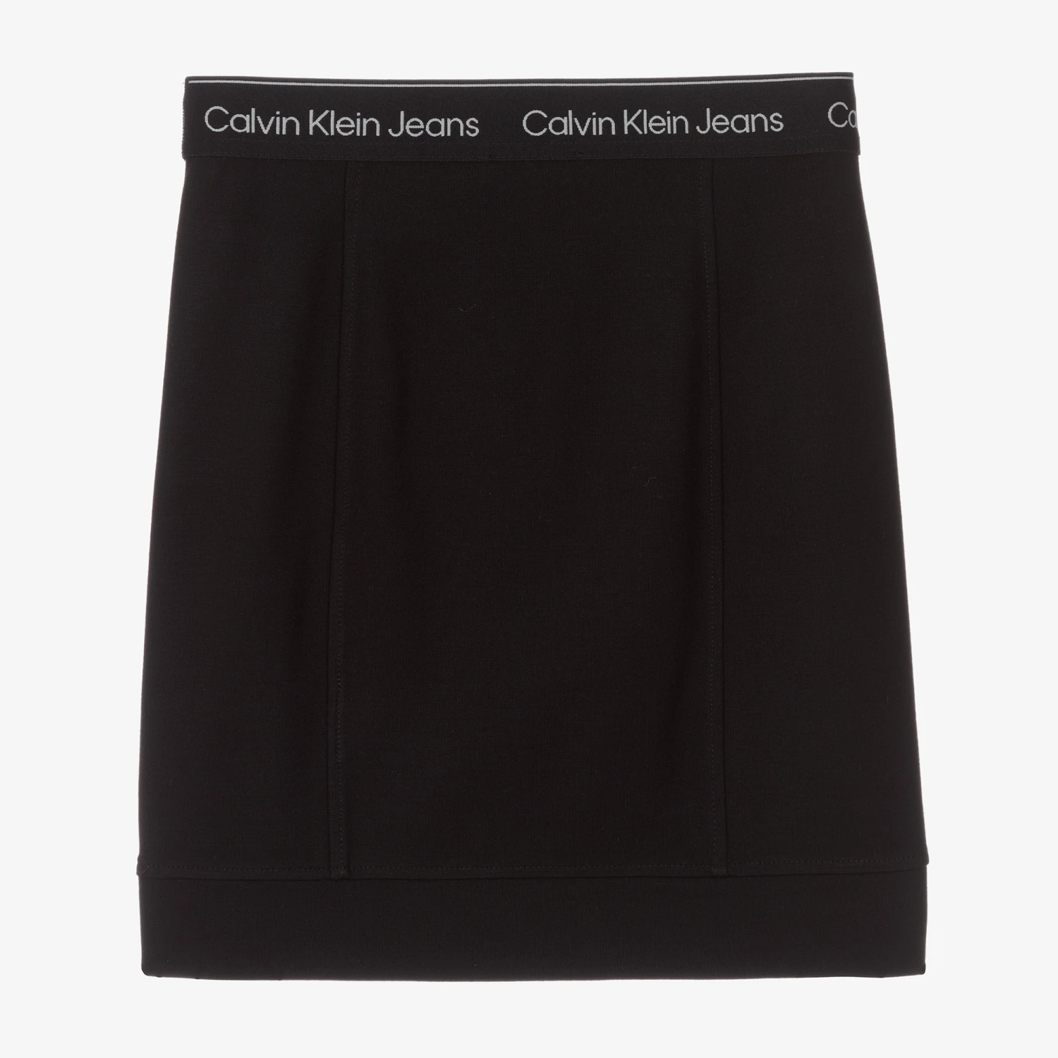 Calvin Klein Jeans Teen Girls Black Milano Logo Skirt 2 Calvin Klein Jeans Teen Girls Black Milano Logo Skirt - Image 2