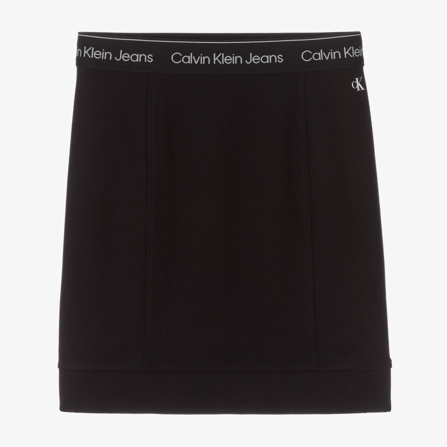 Calvin Klein Jeans Teen Girls Black Milano Logo Skirt 1 Calvin Klein Jeans Teen Girls Black Milano Logo Skirt