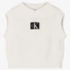Calvin Klein Jeans Teen Girls Ivory Knit Tank Top