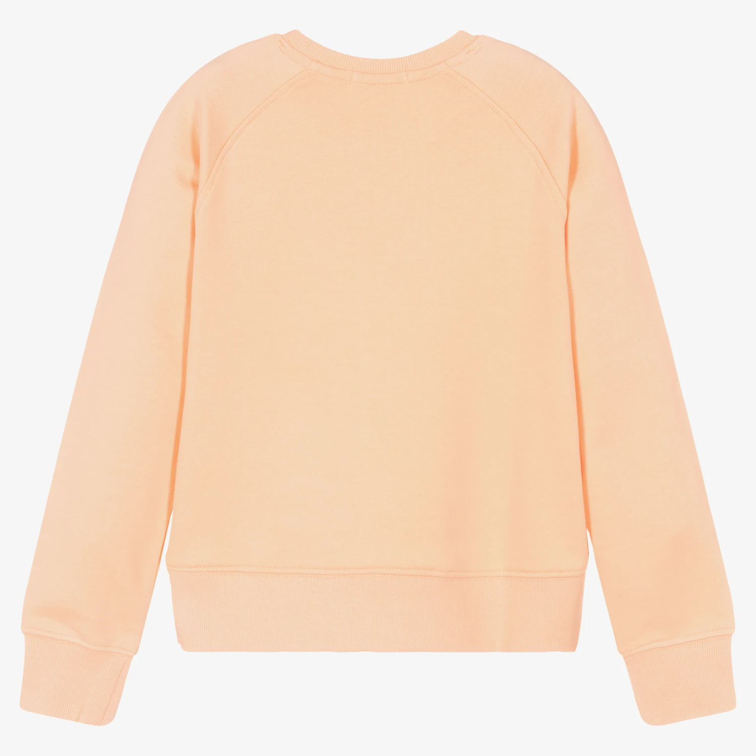 Calvin Klein Jeans Teen Girls Orange Logo Sweatshirt 2 Calvin Klein Jeans Teen Girls Orange Logo Sweatshirt - Image 2