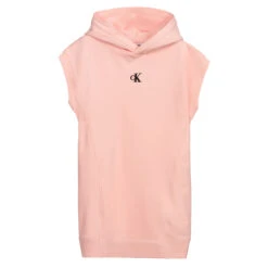 Calvin Klein Jeans Teen Girls Pink Hoodie Dress