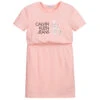 Calvin Klein Jeans Teen Girls Pink T-Shirt Dress