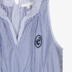 Chloé Teen Blue & White Cotton Dress 9 Chloé Teen Blue & White Cotton Dress -Molo Store chloe teen blue white cotton dress 440490 33def7d0e72b310854db90f48ed8ef26e7aed4ab