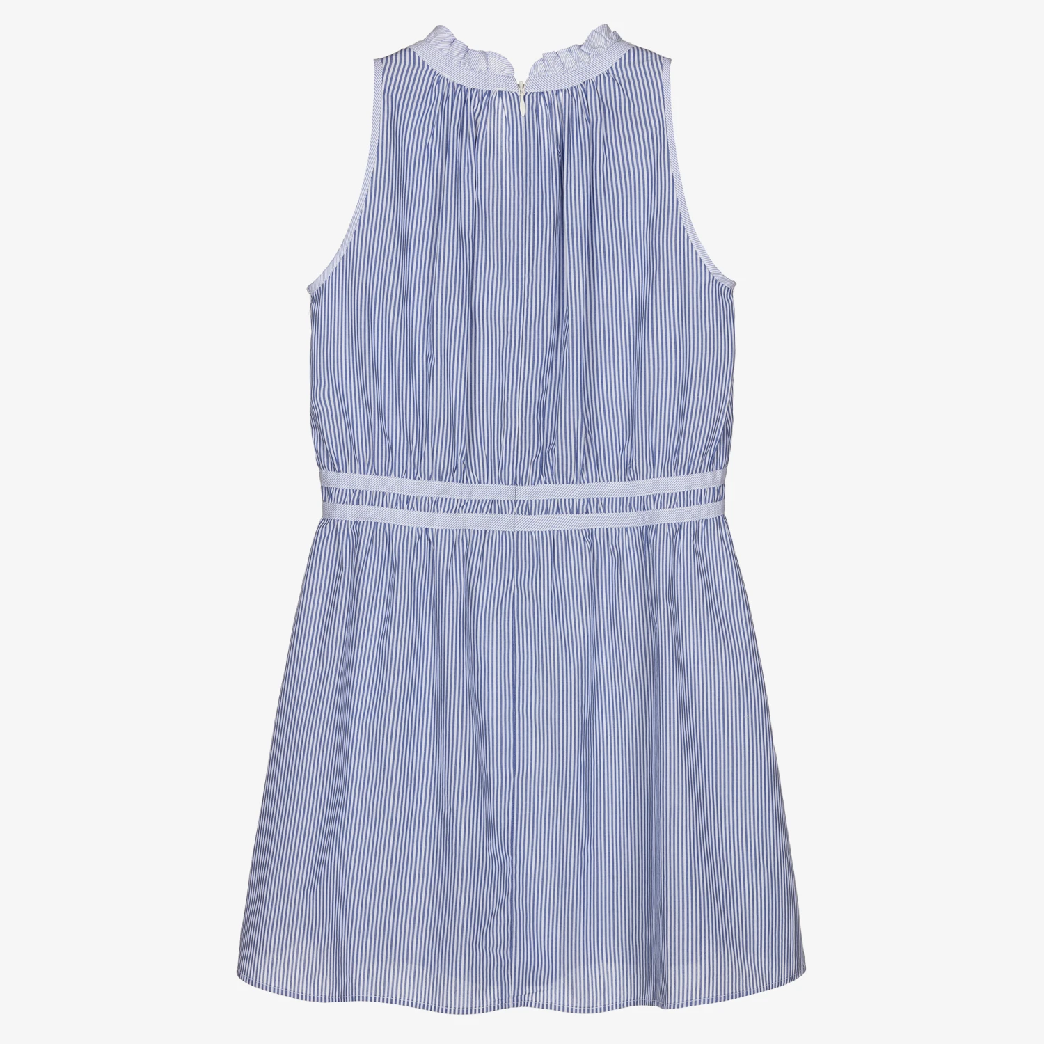 Chloé Teen Blue & White Cotton Dress 3 Chloé Teen Blue & White Cotton Dress - Image 3