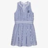 Chloé Teen Blue & White Cotton Dress