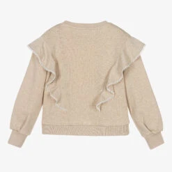 Chloé Teen Girls Beige Ruffled Sweatshirt -Molo Store chloe teen girls beige ruffled sweatshirt 500171 c9cc28fcab19cd574486f51a1185c22b23c7152a
