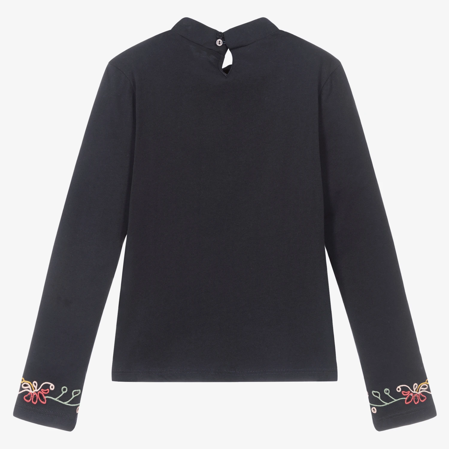 Chloé Teen Girls Blue Cotton Top 2 Chloé Teen Girls Blue Cotton Top - Image 2