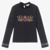 Chloé Teen Girls Blue Cotton Top