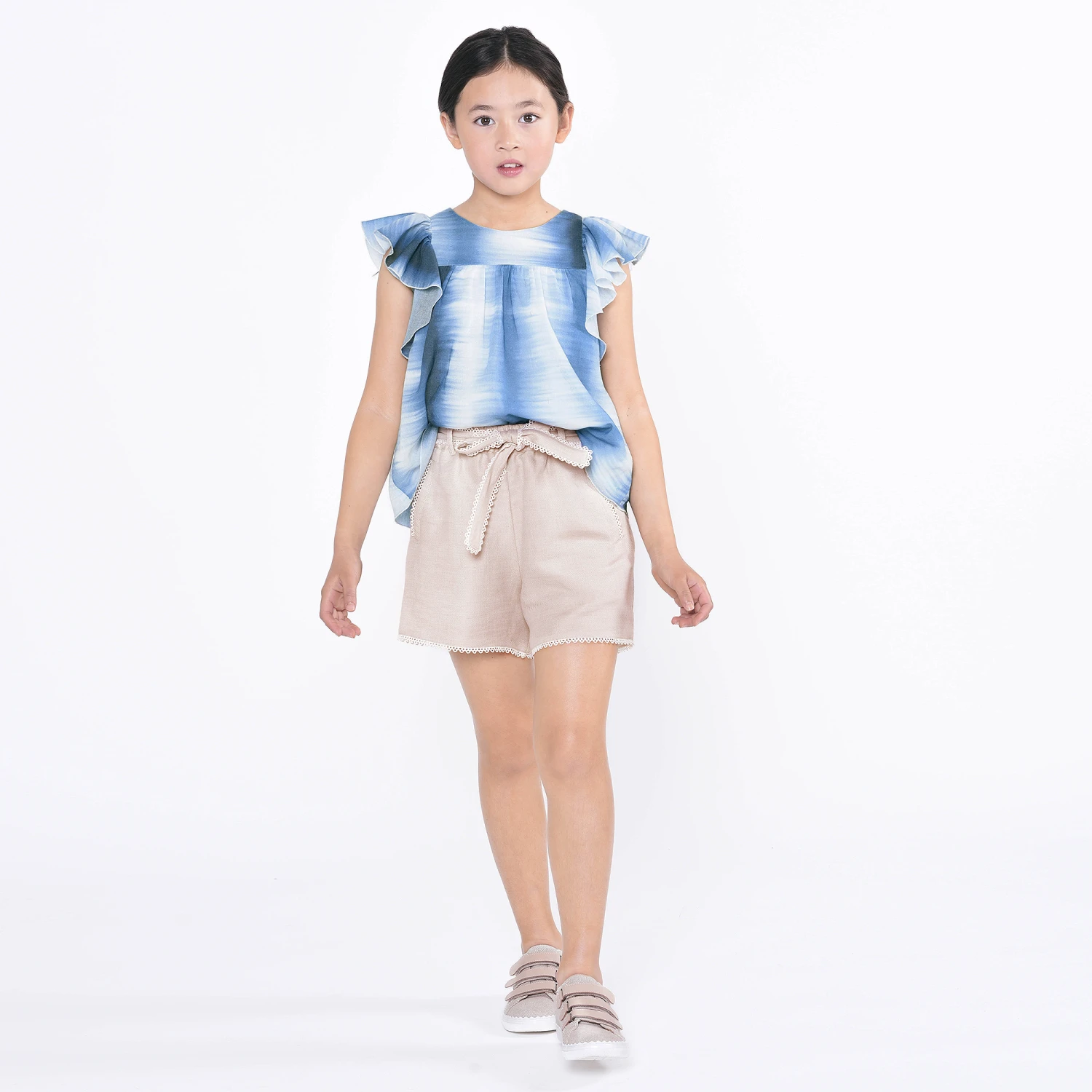Chloé Teen Girls Blue Striped Blouse 2 Chloé Teen Girls Blue Striped Blouse - Image 2