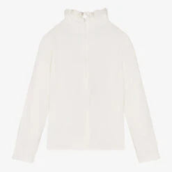 Chloé Teen Girls Ivory Ruffle Top -Molo Store chloe teen girls ivory ruffle top 469640 5688000233df274125ce010baa13de2a95f56b9e