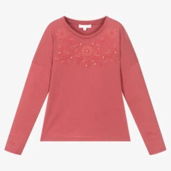 Chloé Teen Girls Pink Cotton Top