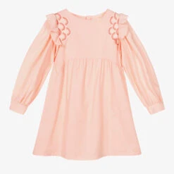Chloé Teen Girls Pink Ruffle Dress