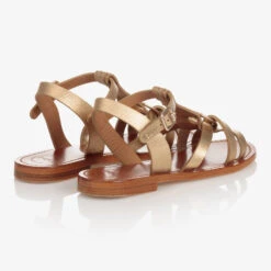 Chloé Teen Gold Leather Sandals -Molo Store chloe teen gold leather sandals 440504 612abe6fd4d56adfc39256140620304f85f23084