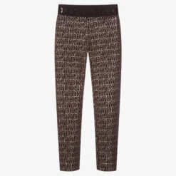 DKNY Teen Black & Gold Leggings