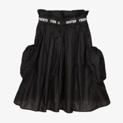 DKNY Teen Girls Black Nylon Skirt