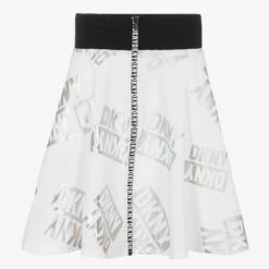 DKNY Teen Girls Iridescent Logo Skirt