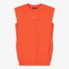 DKNY Teen Orange Cotton Logo Dress