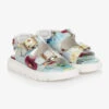 Dolce & Gabbana Teen Floral Leather Sandals