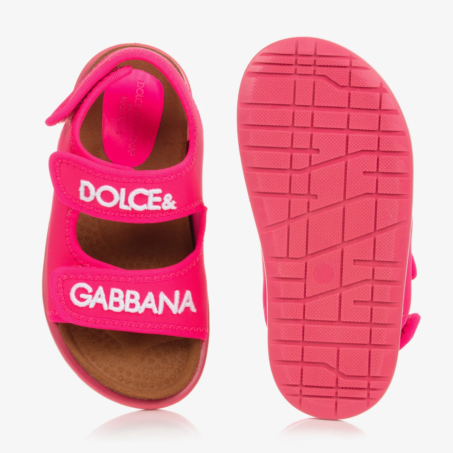 Dolce & Gabbana Teen Girls Pink Logo Sandals 3 Dolce & Gabbana Teen Girls Pink Logo Sandals - Image 3