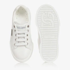 Dolce & Gabbana Teen White Leather Lace-Up Trainers -Molo Store dolce gabbana teen white leather lace up trainers 486955 11aa2edaabfa7126993b7986a414de6a1ca42355