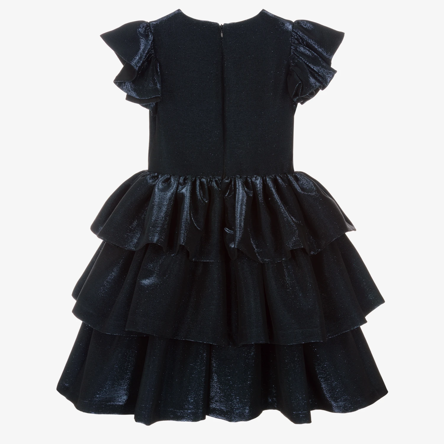 Elie Saab Teen Girls Blue Sparkle Dress 2 Elie Saab Teen Girls Blue Sparkle Dress - Image 2