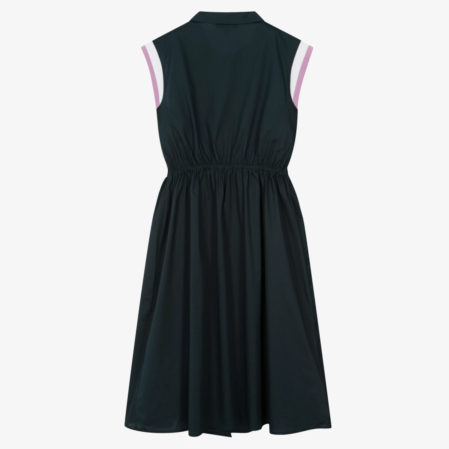 Emporio Armani Teen Girls Navy Blue Long Cotton Dress 2 Emporio Armani Teen Girls Navy Blue Long Cotton Dress - Image 2