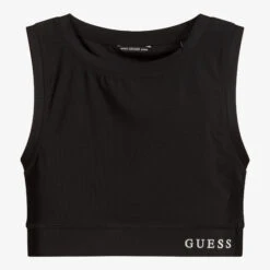 Guess Teen Black Logo Sports Top