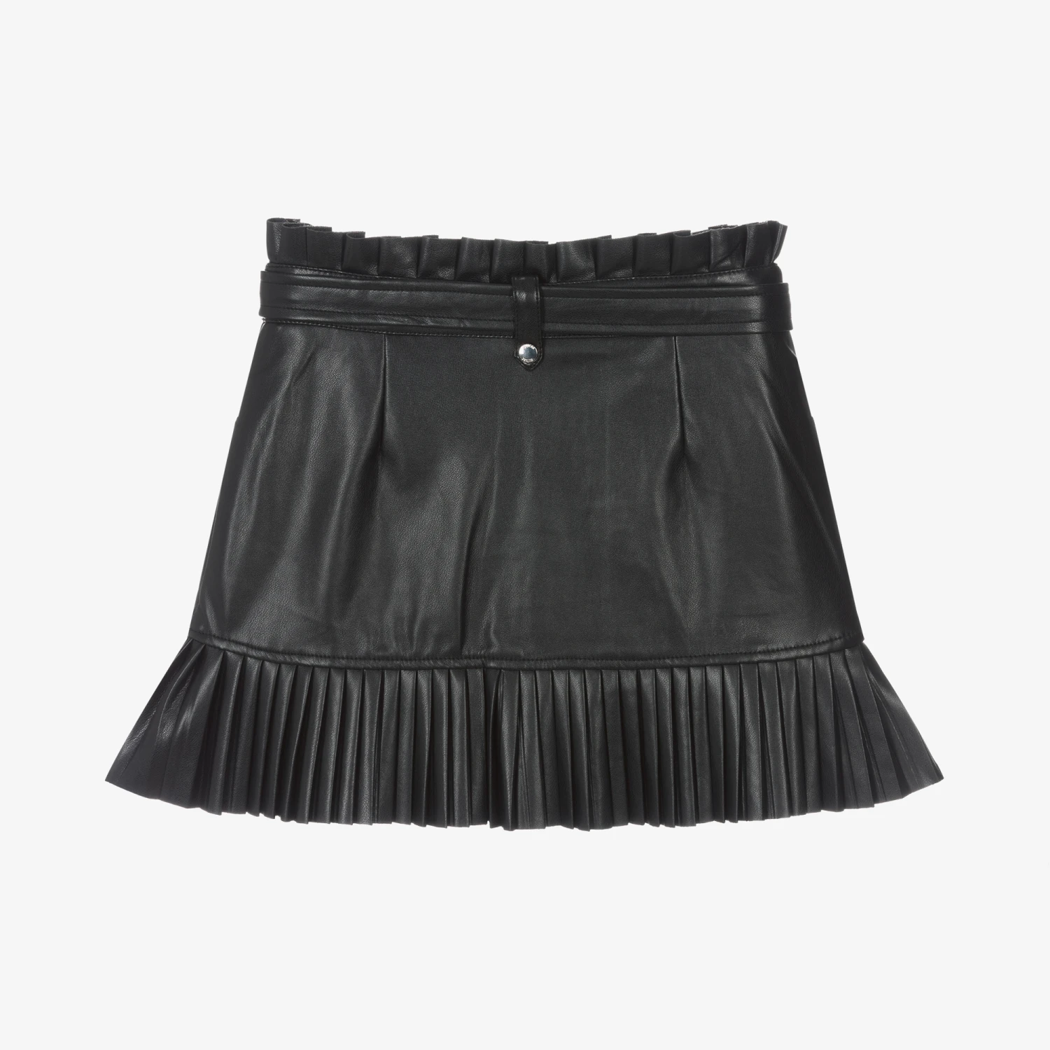Guess Teen Girls Black Faux Leather Skirt 2 Guess Teen Girls Black Faux Leather Skirt - Image 2