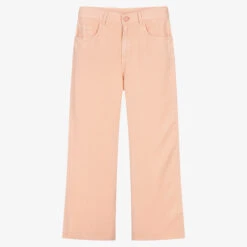 Guess Teen Girls Pink Wide-Leg Tencel Jeans