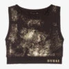 Guess Teen Gold & Black Cropped Top