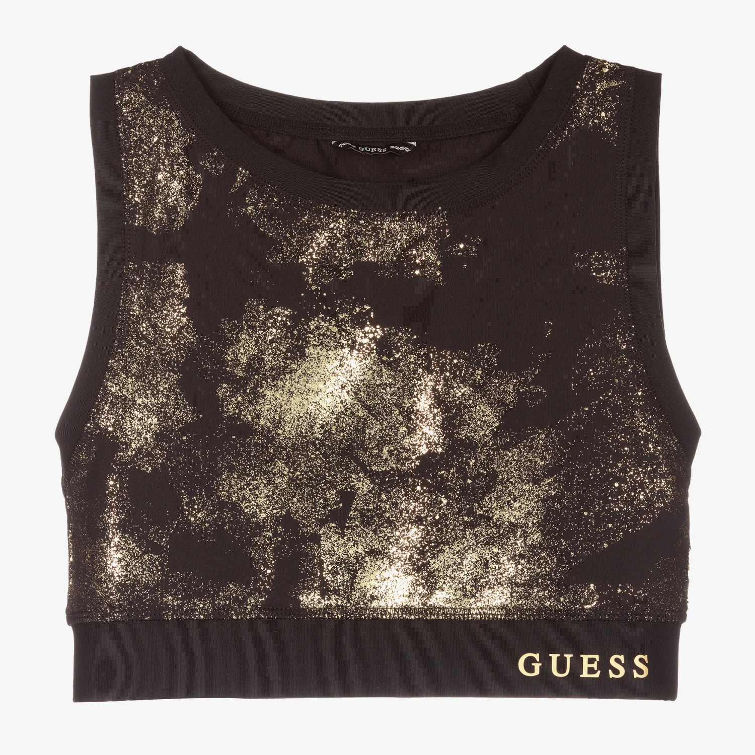 Guess Teen Gold & Black Cropped Top 1 Guess Teen Gold & Black Cropped Top