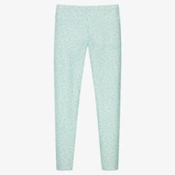 Guess Teen Green Leopard Leggings