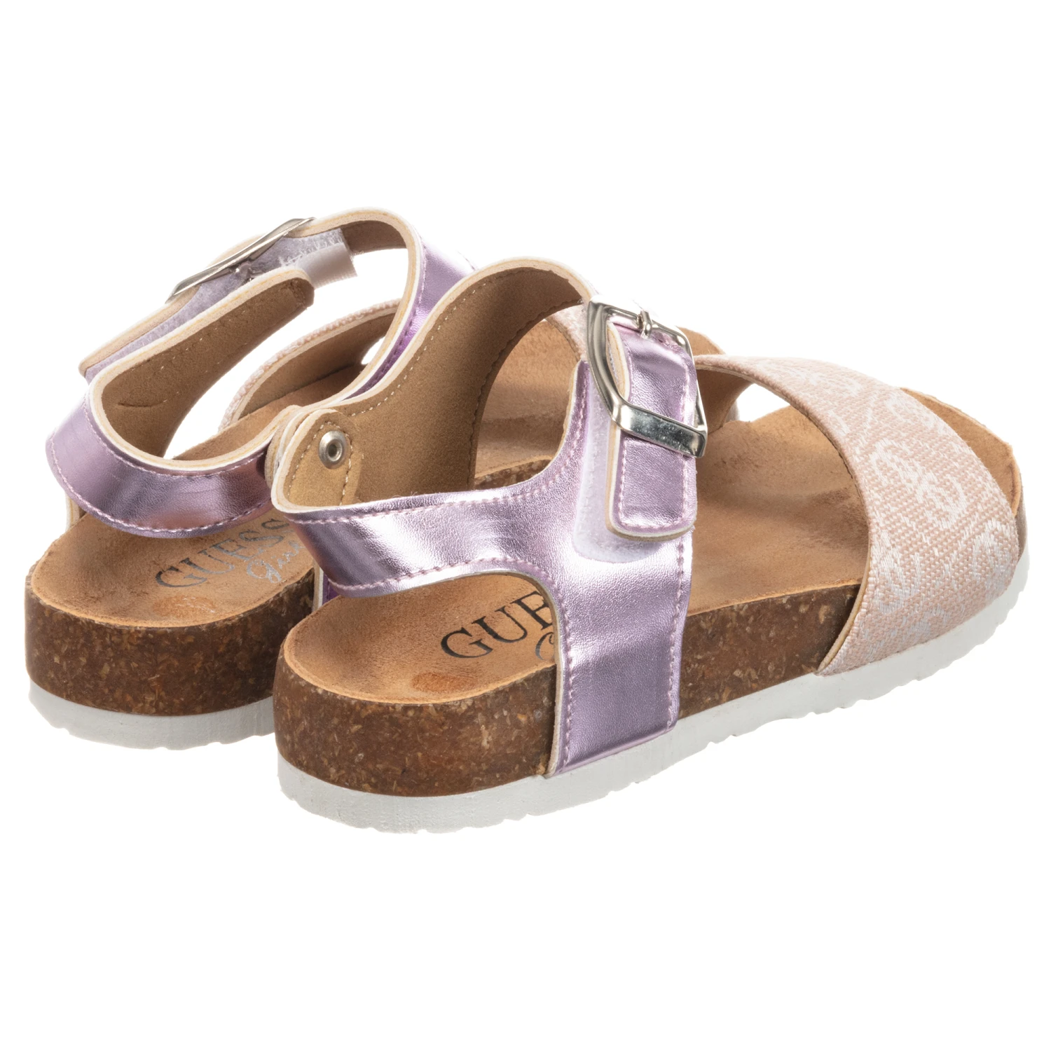 Guess Teen Pink Logo Sandals 2 Guess Teen Pink Logo Sandals - Image 2