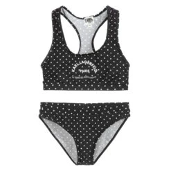 KARL LAGERFELD KIDS Teen Black Logo Bikini