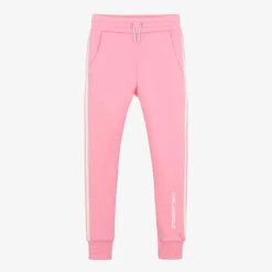 KARL LAGERFELD KIDS Teen Girls Pink Jersey Joggers