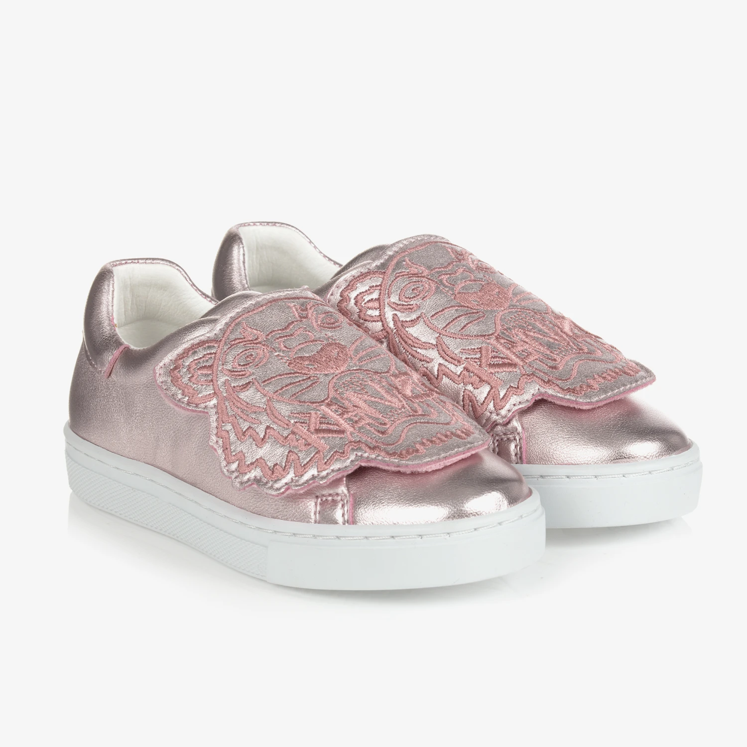 KENZO KIDS Teen Girls Pink Tiger Trainers 1 KENZO KIDS Teen Girls Pink Tiger Trainers